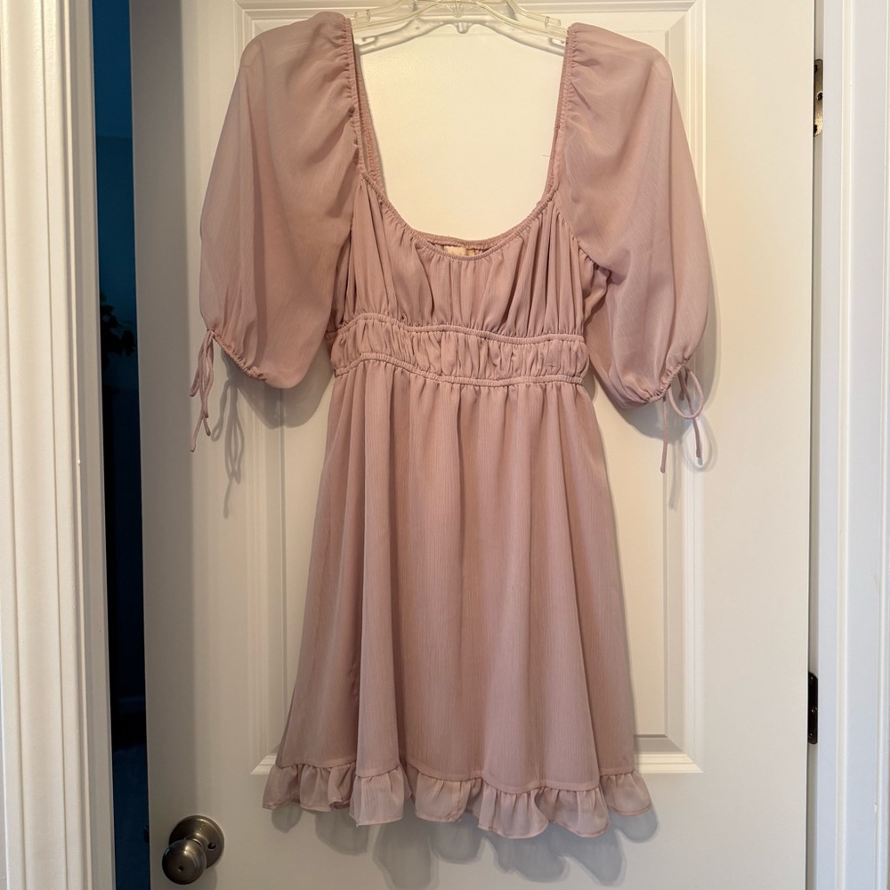 Altered state Blush Pink Gathered Dress
